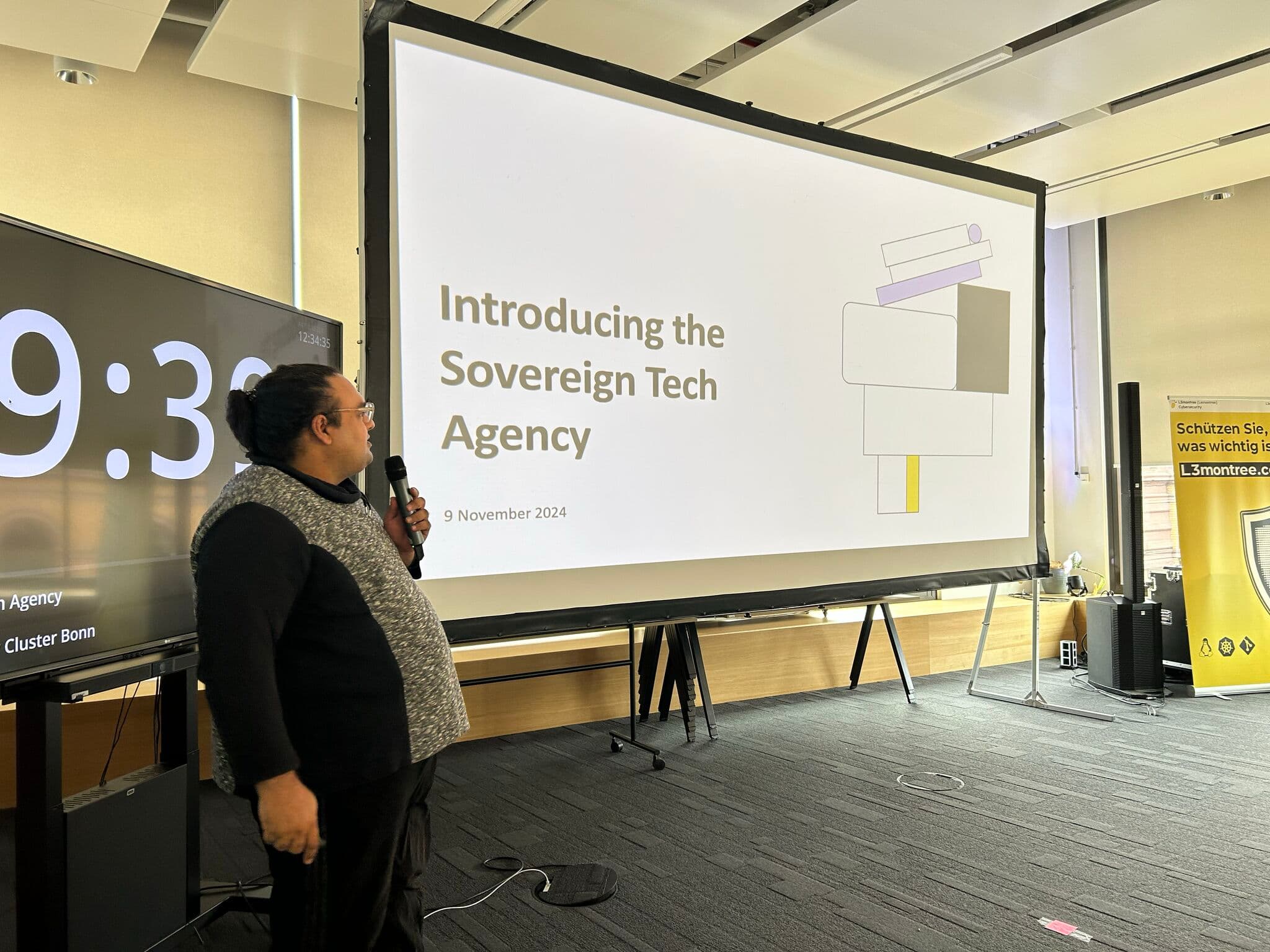 Partnerpräsentation der Sovereign Tech Agency auf dem Cybersecurity Hackathon 2024
